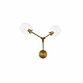 Elegant Lighting Elegant Lighting  Cavoli 2 Lights Wall Sconce, Brass 1712W26BR